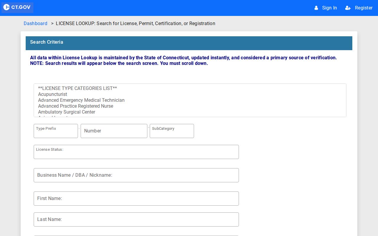North Haven residents directory Connecticut professional license lookup