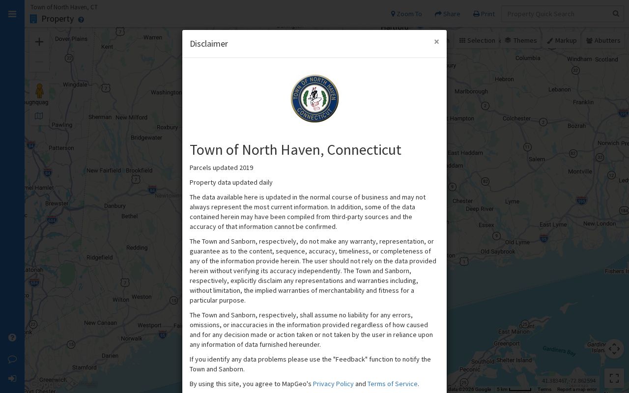 North Haven neighbors adjacent parcel map